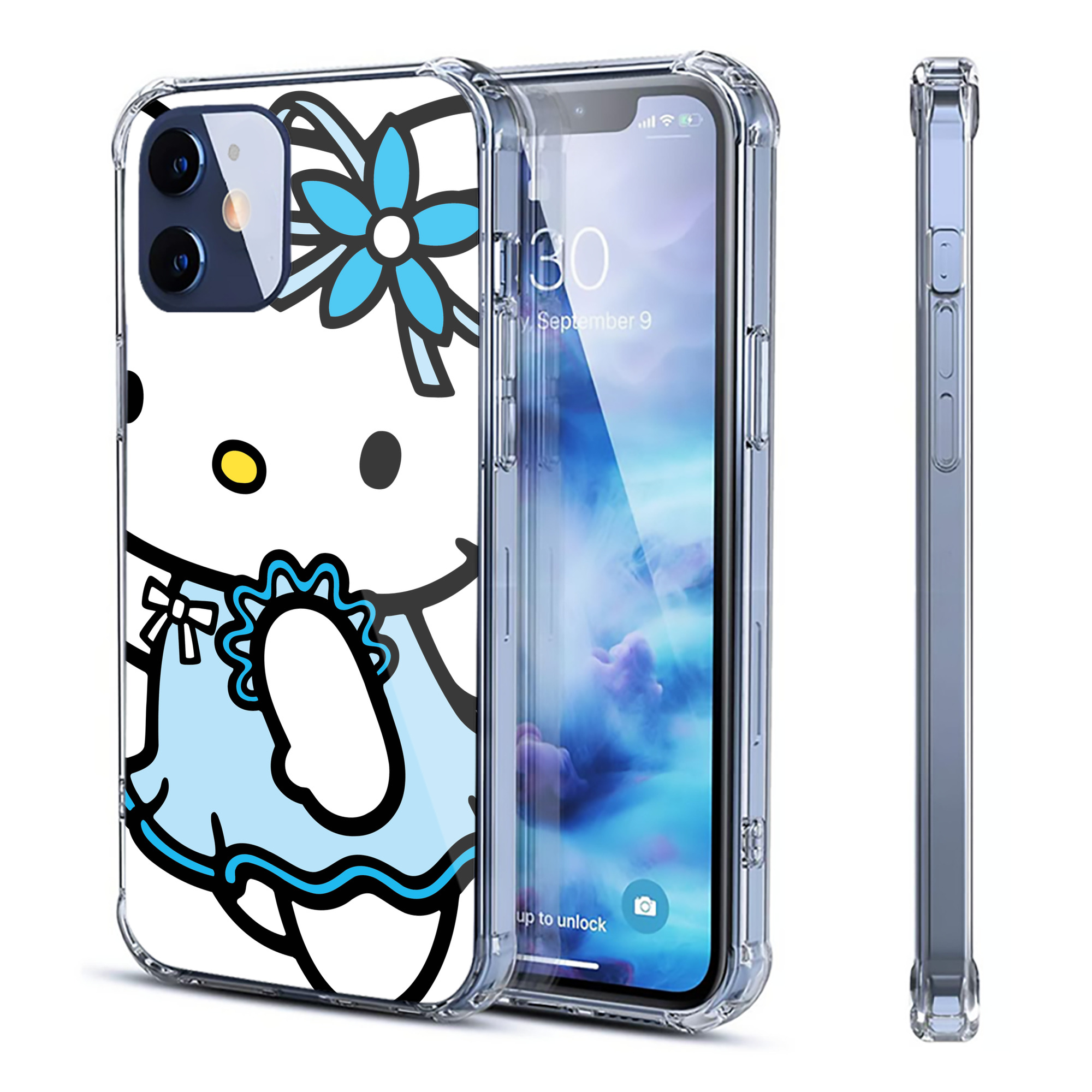 （画像用） Hello Kitty ハローキティ 【iPhone 12シリーズ対応】透明スマホケース（クリアソフトケース）